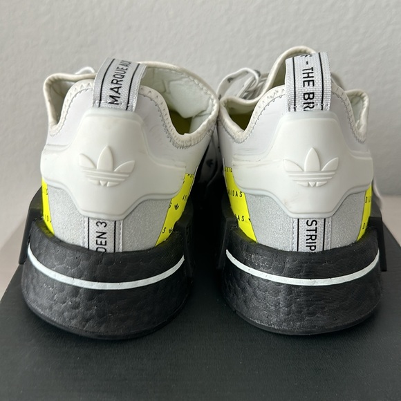 adidas NMD_R1 'All Over Logo White Team Solar Yellow Men's GZ7944 size 10 - Picture 5 of 6
